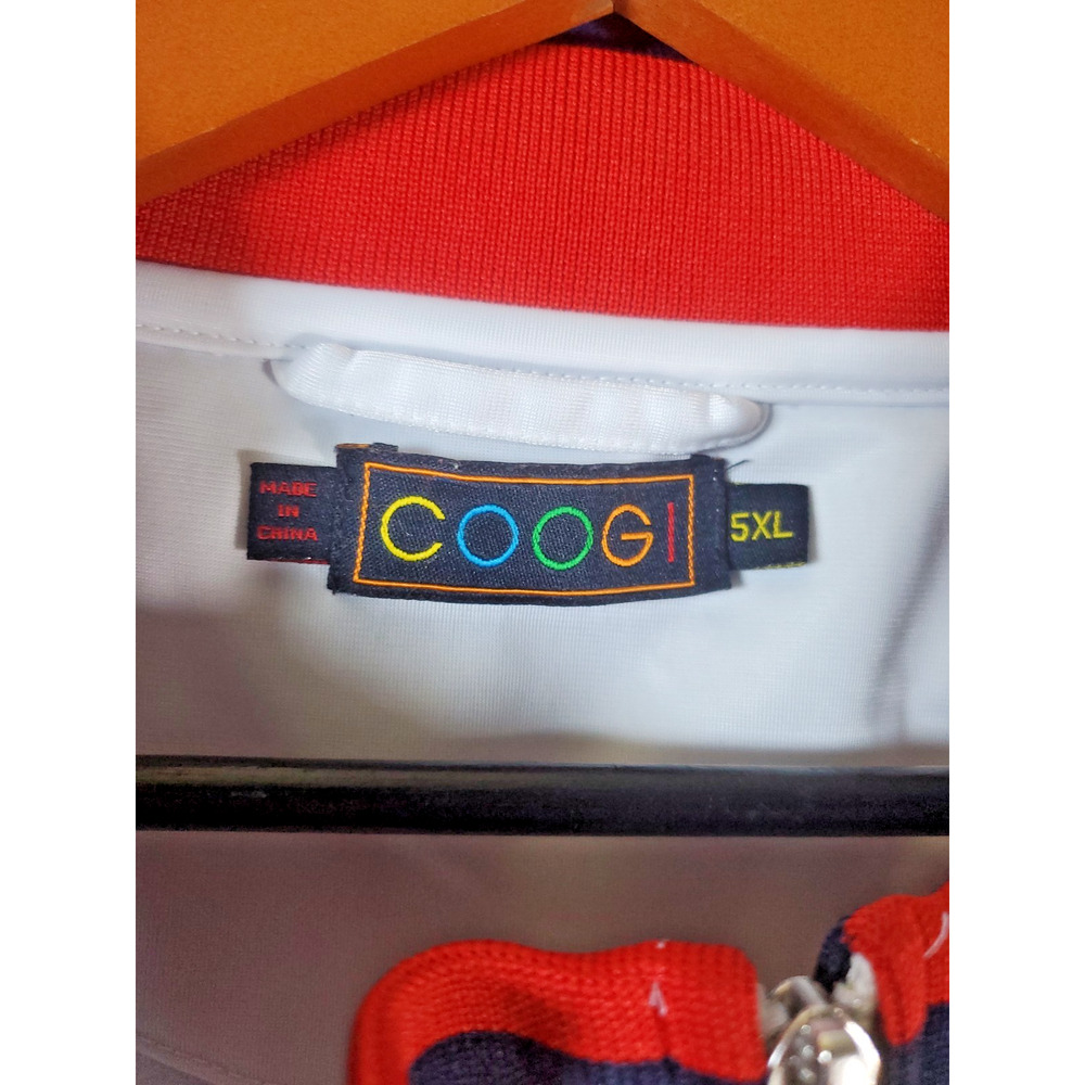Vintage COOGI Track Jacket Mens Size 5XL White Union Jack British Flag Y2K - Picture 4 of 16